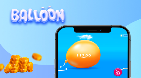 Step 4: Watch the balloon inflate while the payout multiplier increases